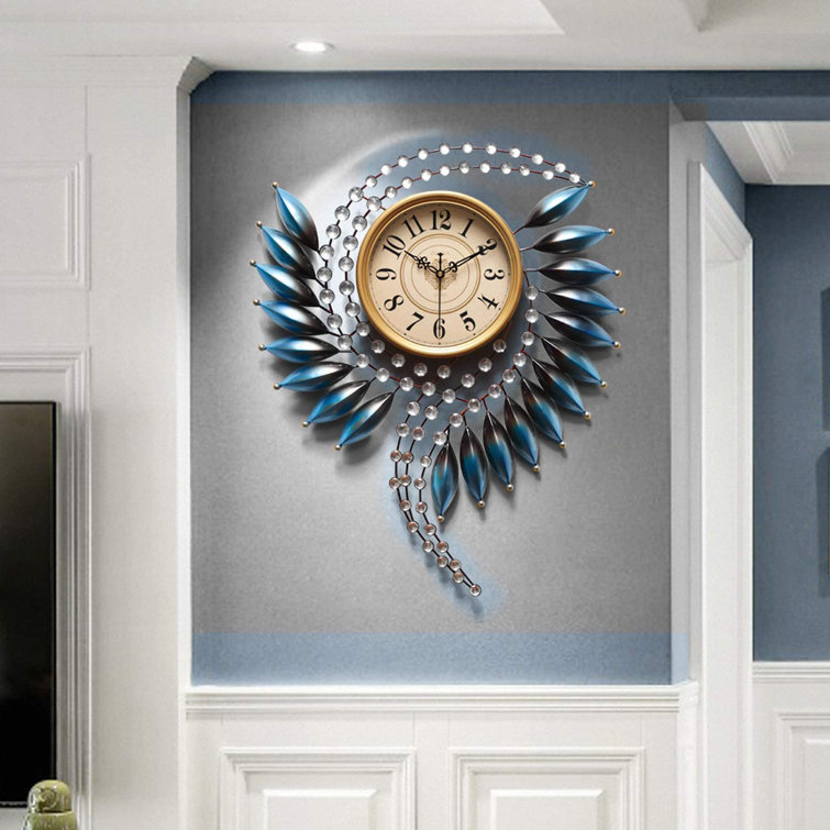 Rosdorf Park Cornerstone Metal Leaf Wall Clock & Reviews Wayfair Canada
